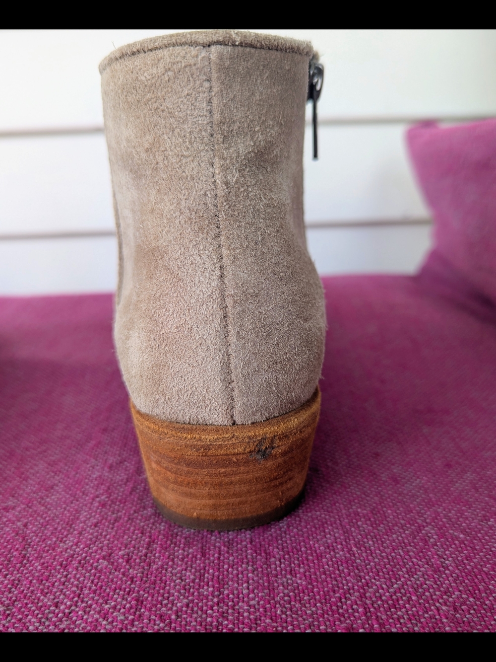 FRYE AND CO. Suede Ankle Booties in Light Taupe - Picture 7 of 7